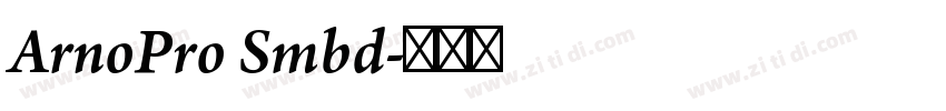 ArnoPro Smbd字体转换